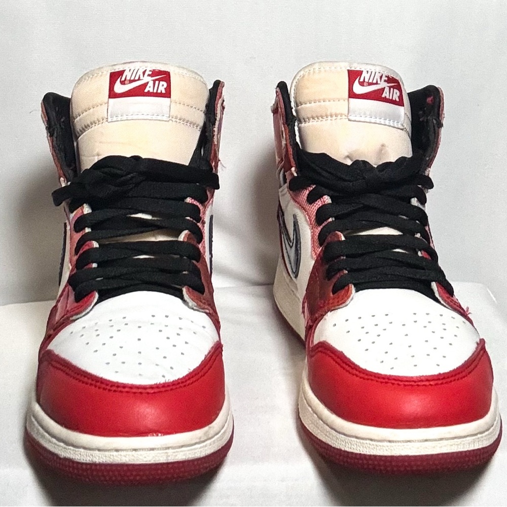 Nike Air Jordan 1 High Marvel Across The Spiderverse Boys 7Y Red, White, Black